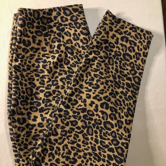 Beautiful Women's Leopard Print High Rise Skinny Stretch Side Zipper Pants NWOT - Picture 9 of 14